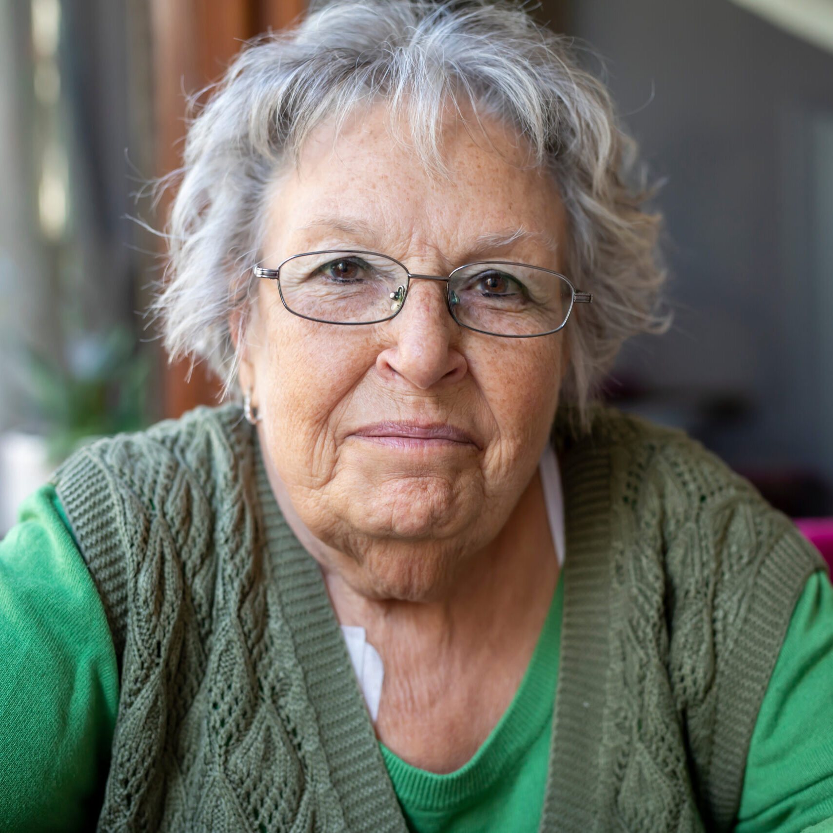 A portrait of  Bridget, a retired older adult who benefitted from services provided by Care Connection.